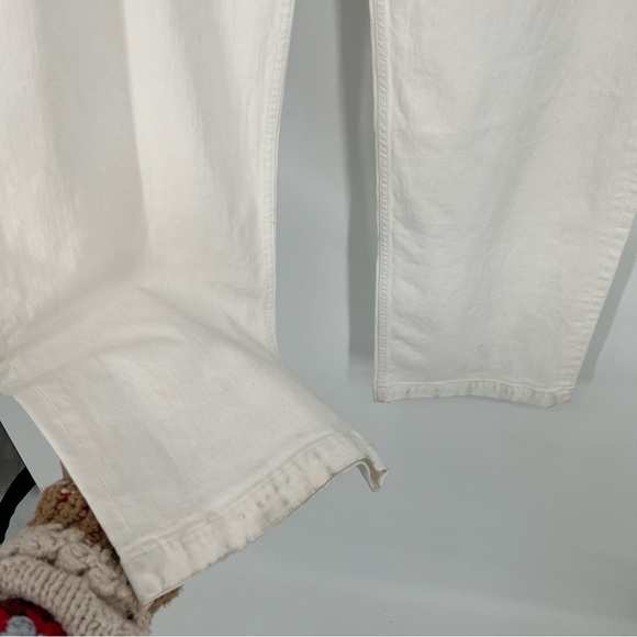 Mother The Stud Finder Sneak Wide Leg Utility Jeans in Totally Innocent 32 NWT - Picture 4 of 14